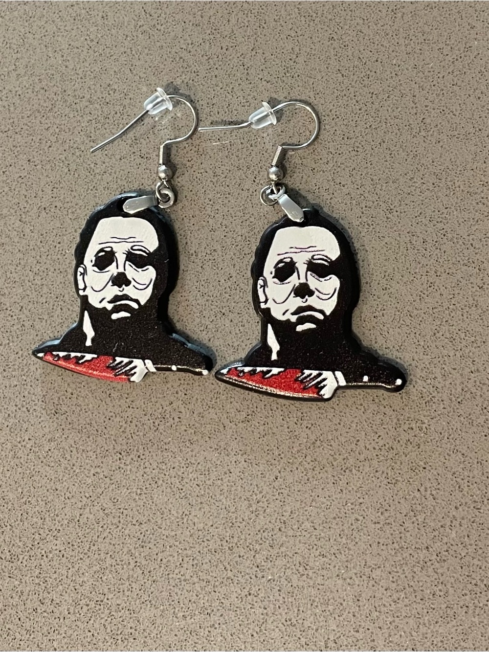 Halloween Michael Myers Knife Earrings